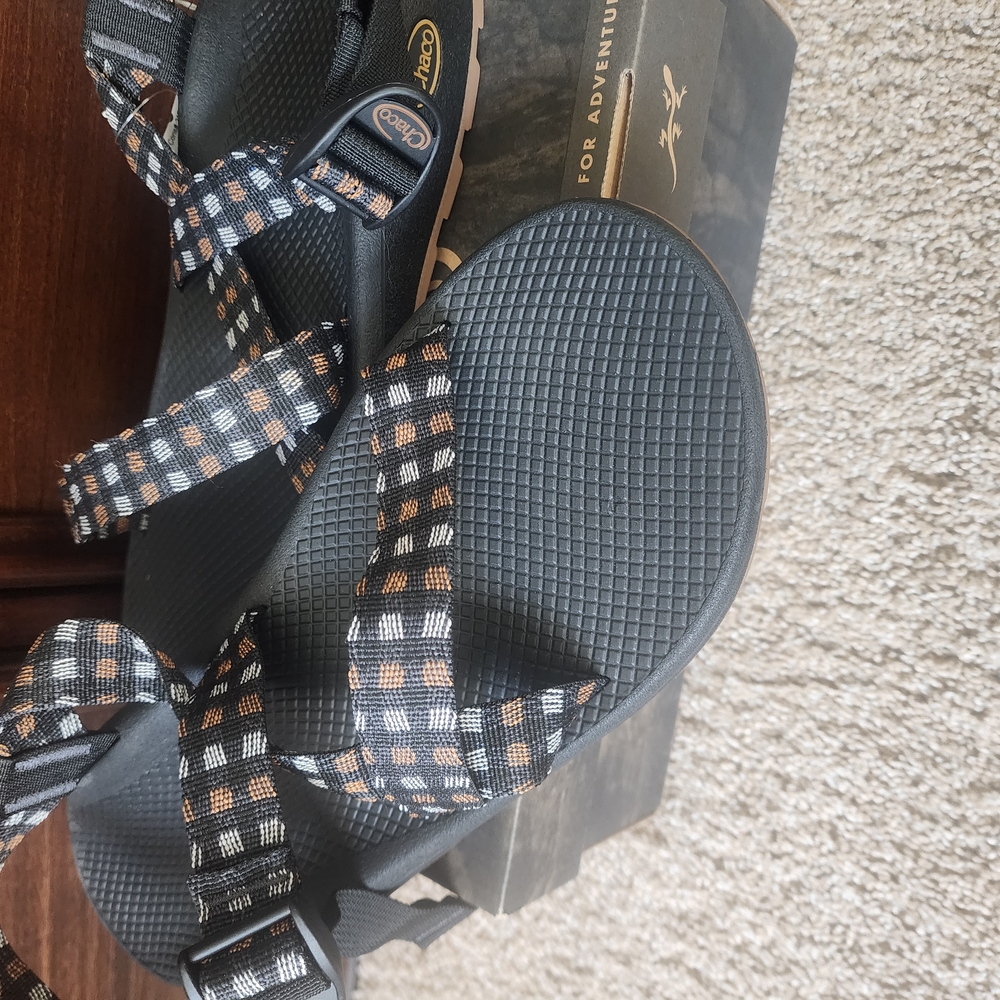 Chaco Men's Black and Brown Z-cloud Shoes Sandals In Box New
